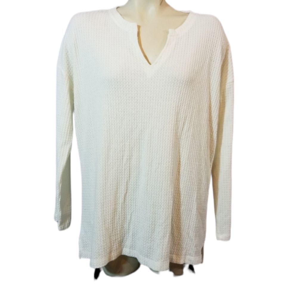 Sanctuary Ivory Thermal Long Sleeve Tee‎